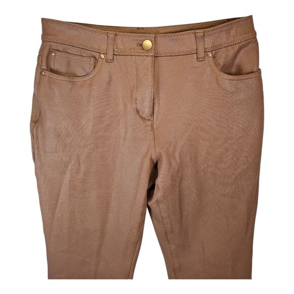 Chico's Classic Tan Cropped Pants - Picture 2 of 6